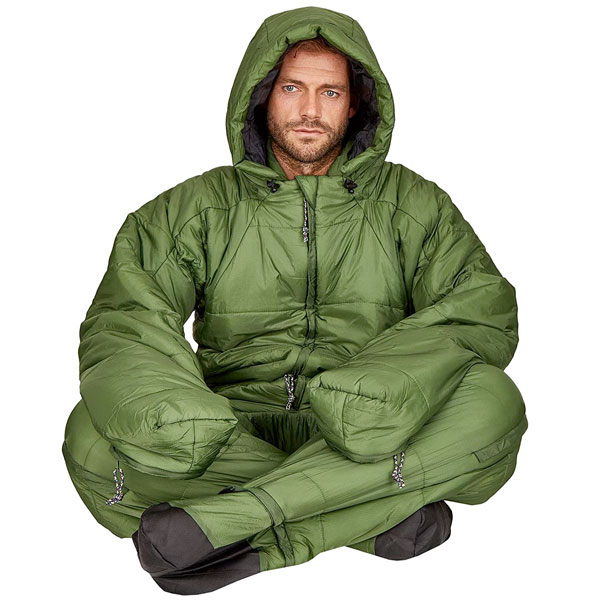 Adults Full Body Sleeping Bag Suit Warm Walker Wearable Travel