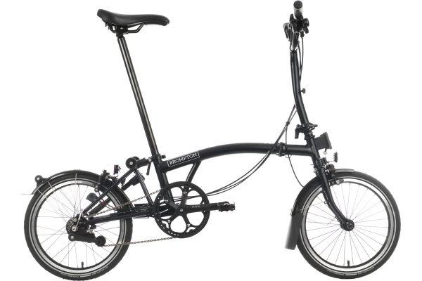 Brompton C Line Explore Mid Handlebar Folding Bike - Matt Bl