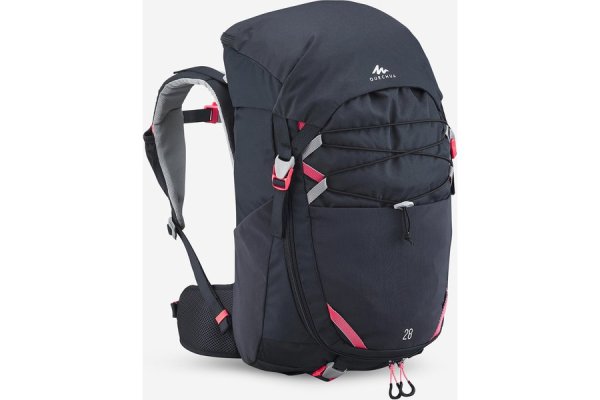 28 L Kids’ Hiking Backpack. 7-15 Years. MH500 - Black