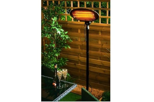 SENTIK® Patio Heater 2KW Free Standing Garden Heater Outdoor