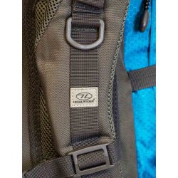 Teal/Grey Discovery 45L Rucksack by Highlander adjustable straps and loops