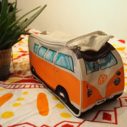 Orange VW Camper Van Wash Bag