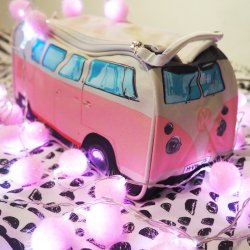 Pink VW Camper Van Wash Bag