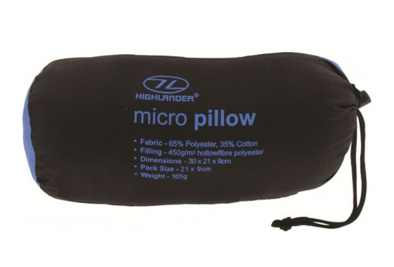 Blue Micro Pillow by Highlander