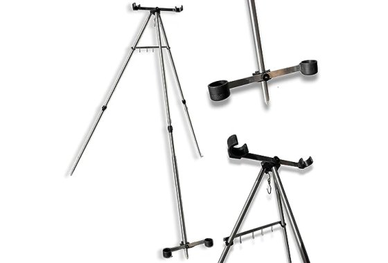 LFS SEA FISHING TRIPOD BEACH ROD STAND FOR 2 SEA FISHING TAC