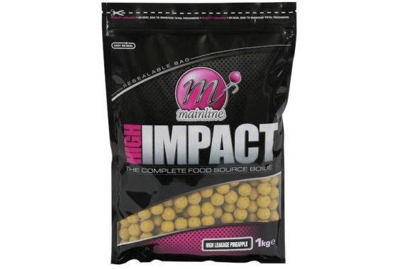 Mainline High Impact Boilies 1kg (15mm, High Leakage Pineapp