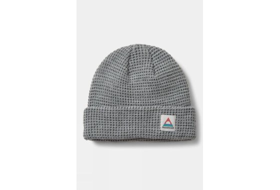 Passenger  Unisex Moss Waffle Beanie - Mid Grey