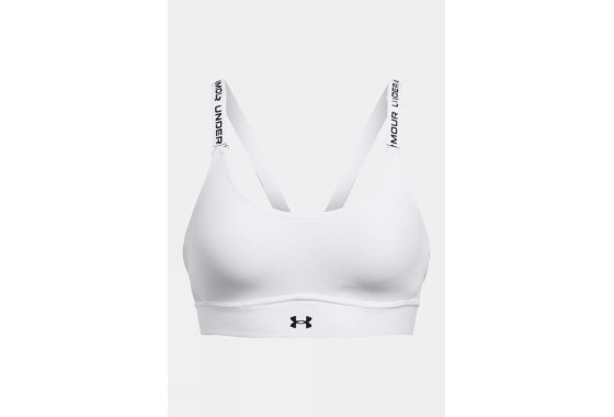 Under Armour  Womens UA Infinity 2.0 Mid Sports Bra - White 