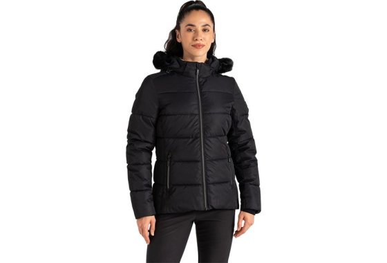 Dare 2b Womens Glamorize V Insulated Ski Jacket (Black)