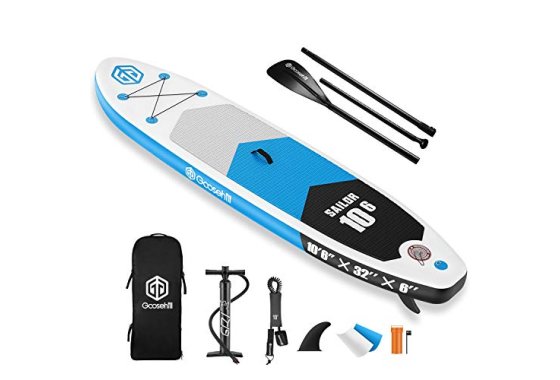 Goosehill Inflatable Stand Up Paddle Board, Premium SUP Pack