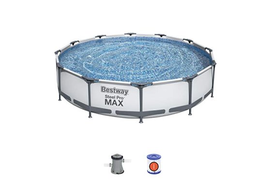 Bestway BW56416 Swimming Pool with Filter Pump, Steel Pro Ma