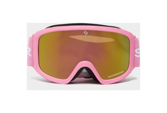 Sinner Kids' Duck Mountain Ski Goggles, Pink/Pink