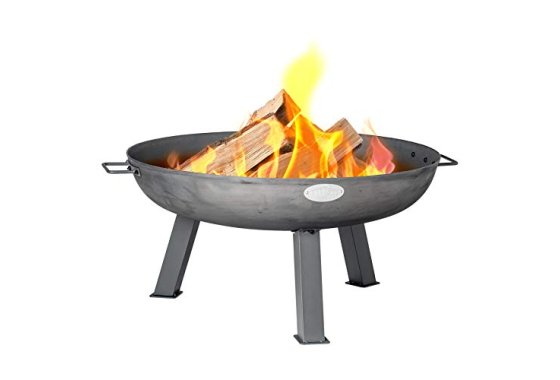 Harbour Housewares Cast Iron Fire Pit | Outdoor Garden Patio