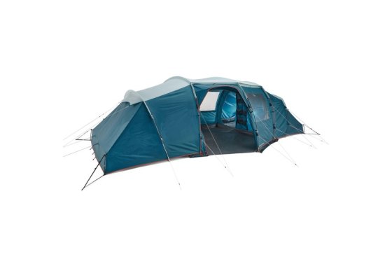 Camping Tent With Poles - Arpenaz 8.4 - 8 P - 4 Bedrooms