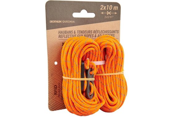 2 Guy Ropes & 4 Reflective Guy Lines For Tents