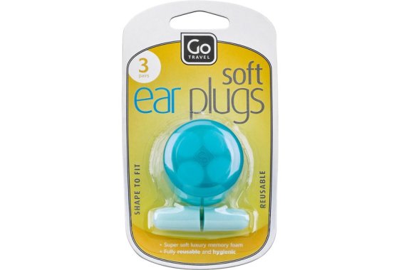 Set Of 3 Pairs Of Travel Trekking Ear Plugs - Reusable Foam