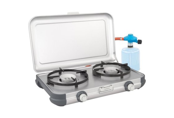 2-hob Camping Stove Kit With Hose And Regulator