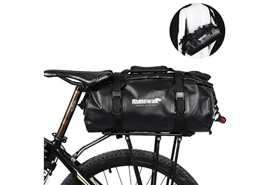 Rhinowalk Waterproof Pannier Bike Bag Large Roll Top Holdall Bag