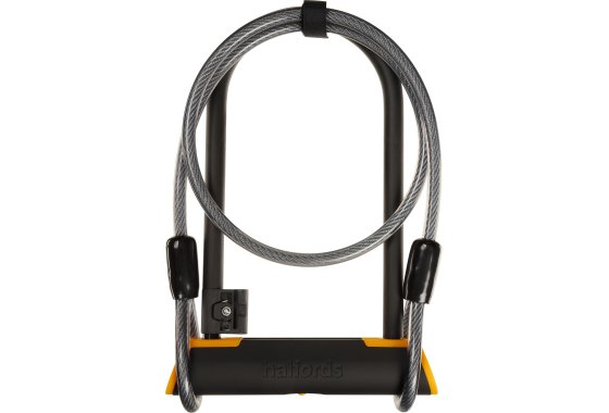 Halfords 23Cm D Lock And 115Cm Cable Lock