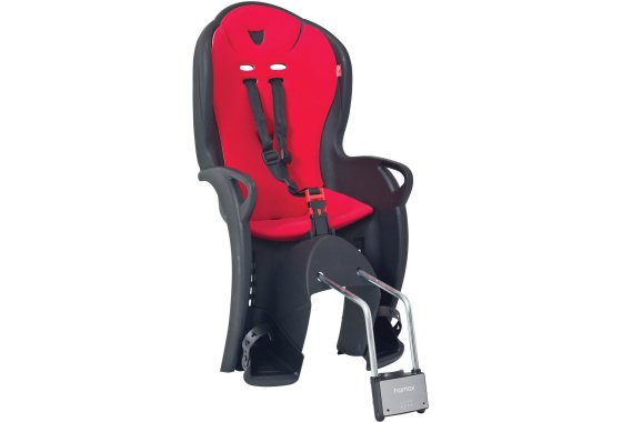 Hamax Kiss Rear Frame Seat - Black/Red