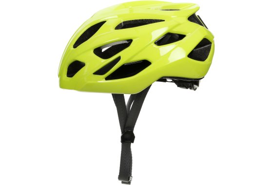 Halfords Road Helmet, Gloss Hi-Vis - Medium