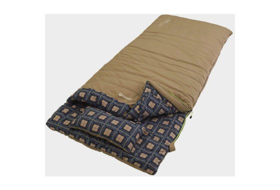 Outwell Snooze Single Sleeping Bag, Brown