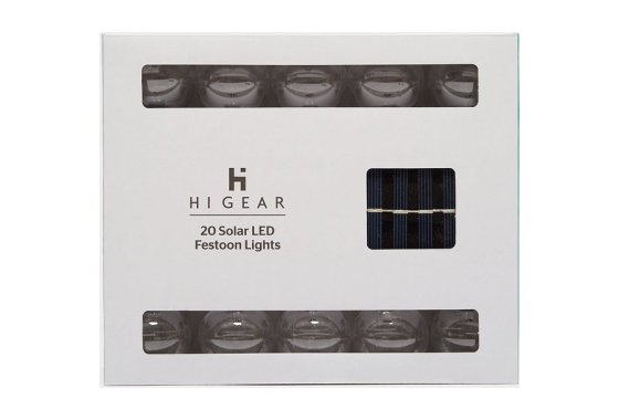 HI-GEAR 20 Solar LED Festoon Lights