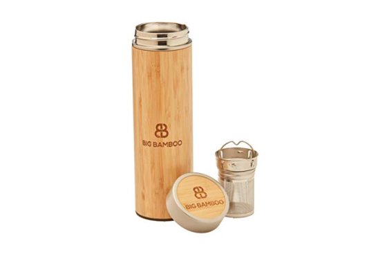 Big Bamboo 500ml Sustainable Insulated Tea Infuser/Flask - S