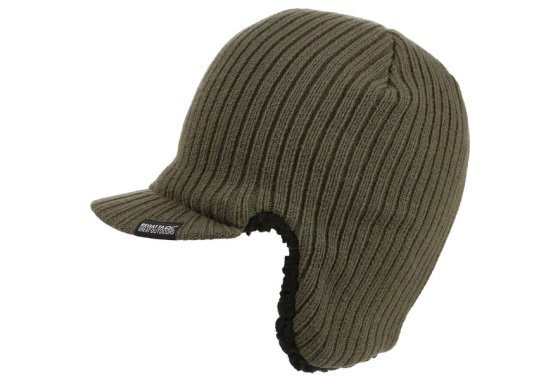 Mens Anvil Knitted Winter Hat (dark Khaki)