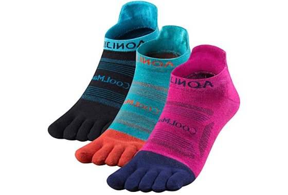 OrrinSports 3 Pairs Toe Socks Women Men's Athletic 5 Finger 