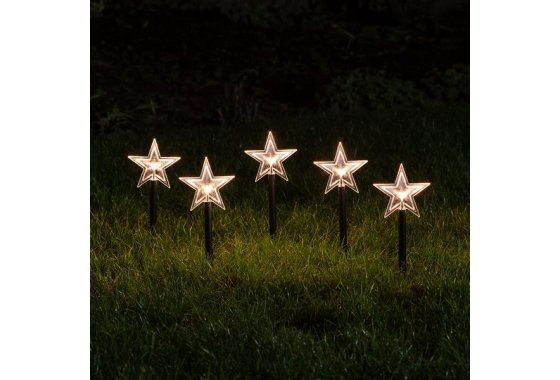 5 Star Christmas Garden Stake Lights