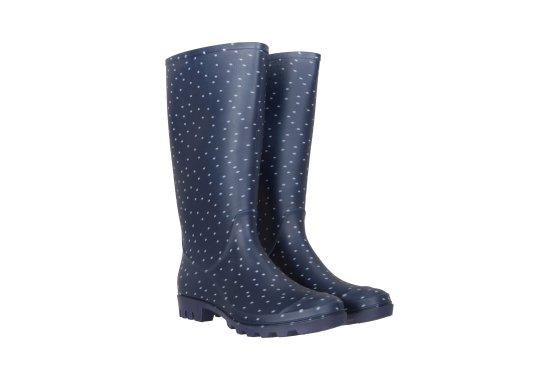 Splash Womens Printed Wellies - Navy