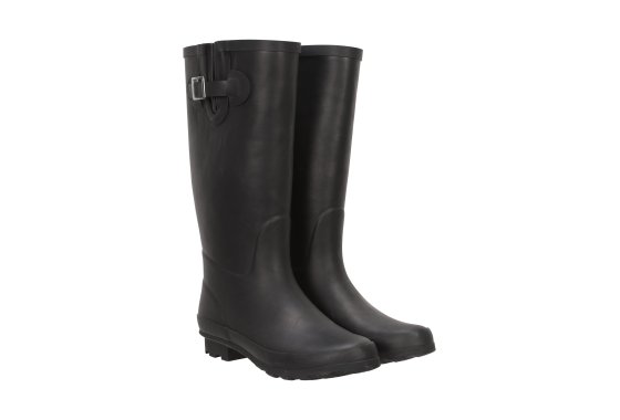 Womens Tall Printed Wellies - Black