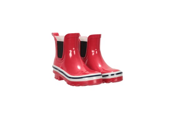 Kids Short Chelsea Wellies - Red