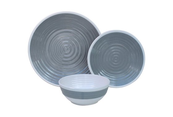 Outdoor Revolution Premium 12pc Melamine Plate and Bowl Set