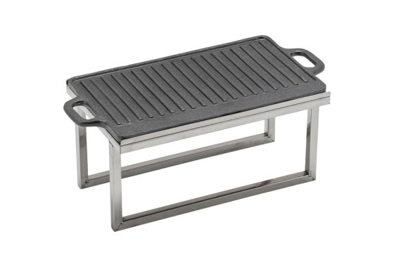 Rectangular Warming Grill with St& in Grey