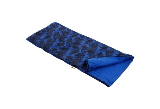 Maui Kids Kids' Camping Sleeping Bag - Oxford Blue Palm Tree