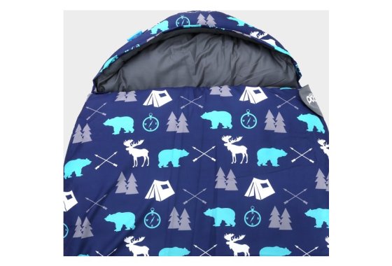 Pod Kid's Bear Sleeping Bag, Navy