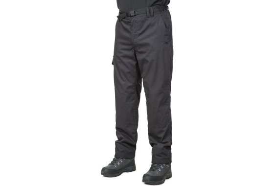 Trespass Mens Clifton Thermal Walking Trousers (Black)