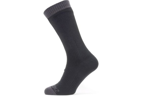 Sealskinz Warm Weather Mid Length Waterproof Sock (Black/Gre