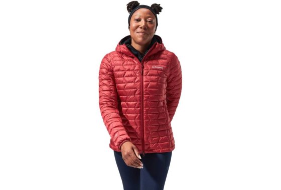 Berghaus Womens Cuillin Insulated Hooded Jacket (Red Dahlia)