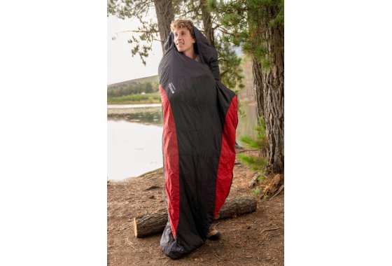 Lightweight Down Winter Sleeping Bag - Red