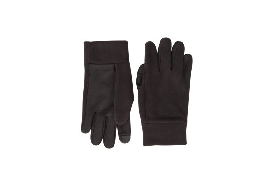 Mens Touchscreen Fleece Gloves - Black