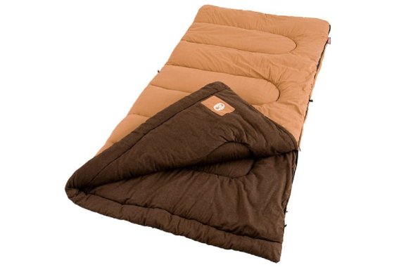 Coleman Dunnock Cold Weather Adult Sleeping Bag, Brown, heig