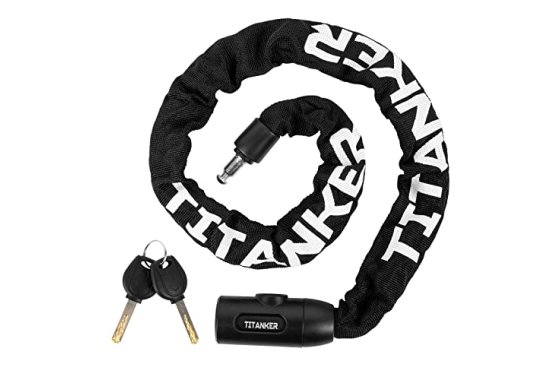 Titanker Bike Chain Lock, Heavy Duty Bicycle Lock, High Secu