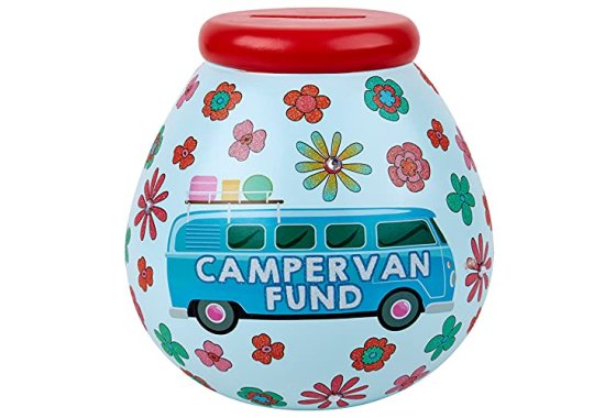 Pot Of Dreams Box | Retro Campervan Money Break to Open Pigg