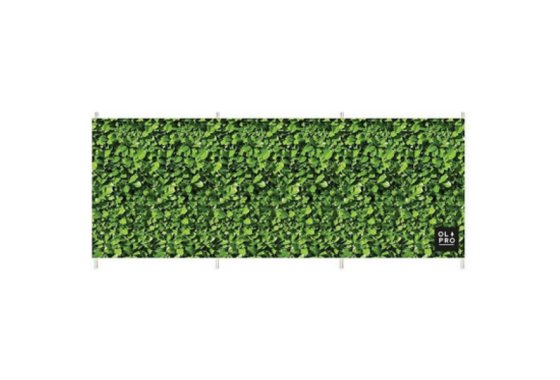 Laurel Hedge 4 Pole Compact Windbreak (Steel Poles)