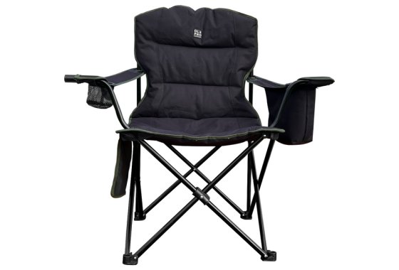 Henwick Padded Folding Camp Chair Black & Green