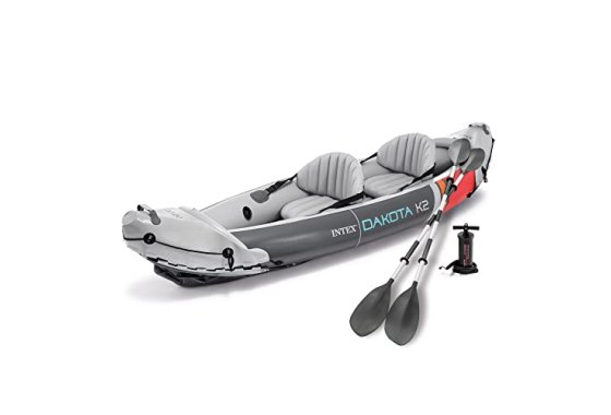 Intex Dakota K2 2-Person Heavy-Duty Vinyl Inflatable Kayak, 