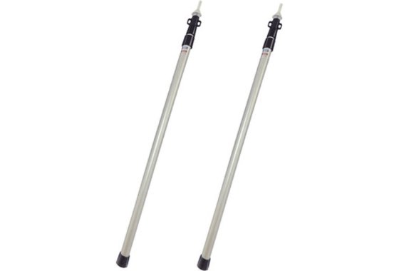 2 pcs Aluminium Telescopic Canopy Poles 230cm